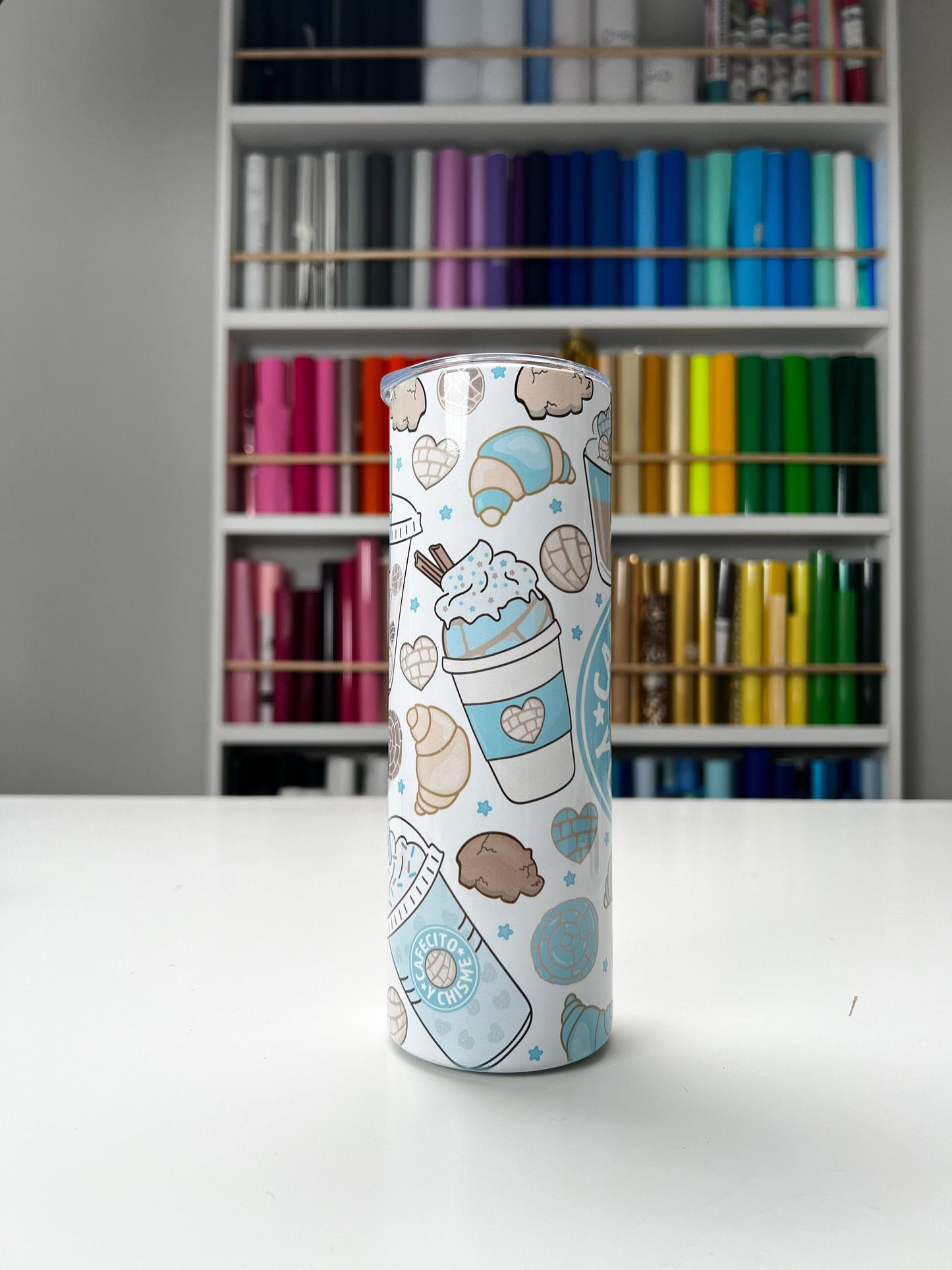 Cafecito Y Chisme 20oz tumbler, Cafecito custom tumbler, Chisme custom stainless tumbler