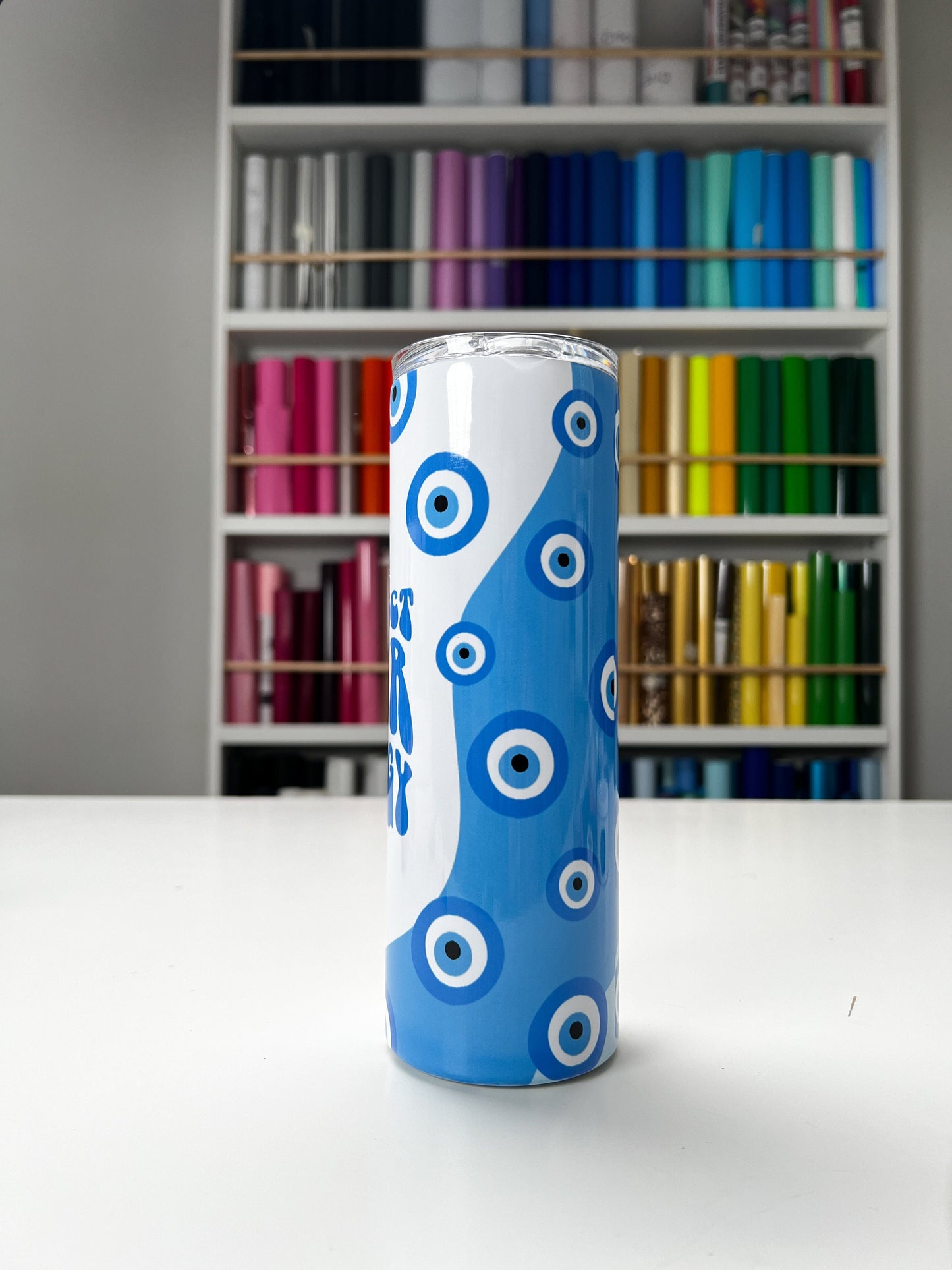 Protect Your Energy 20oz tumbler, Protection custom tumbler, Evil Eye custom stainless tumbler