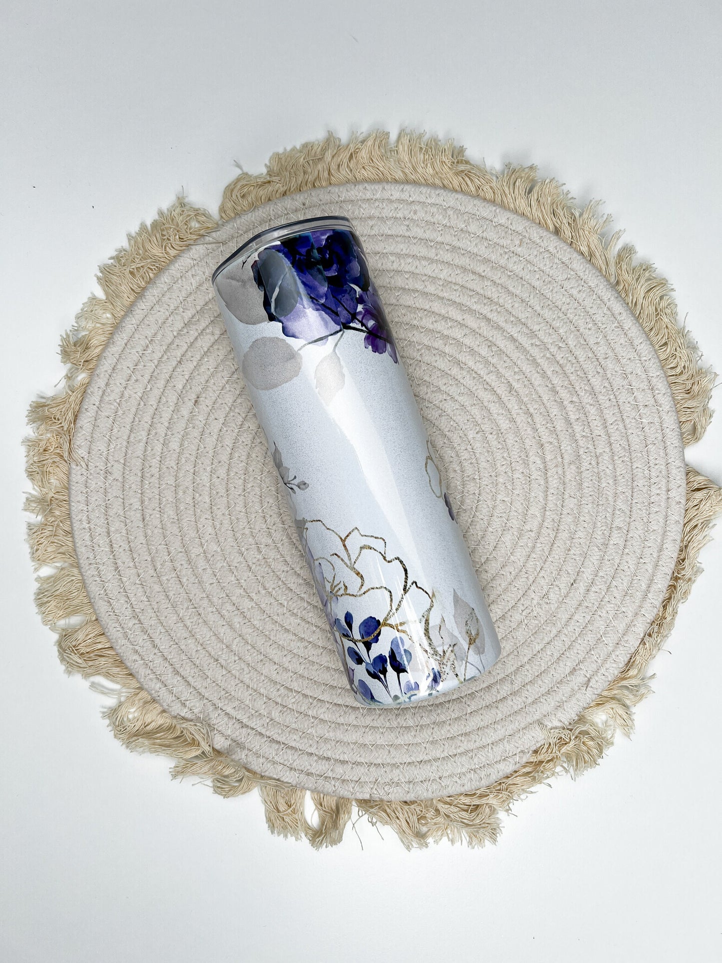Mama Floral 20oz tumbler, Mama Purple custom tumbler, Mama Floral custom stainless tumbler