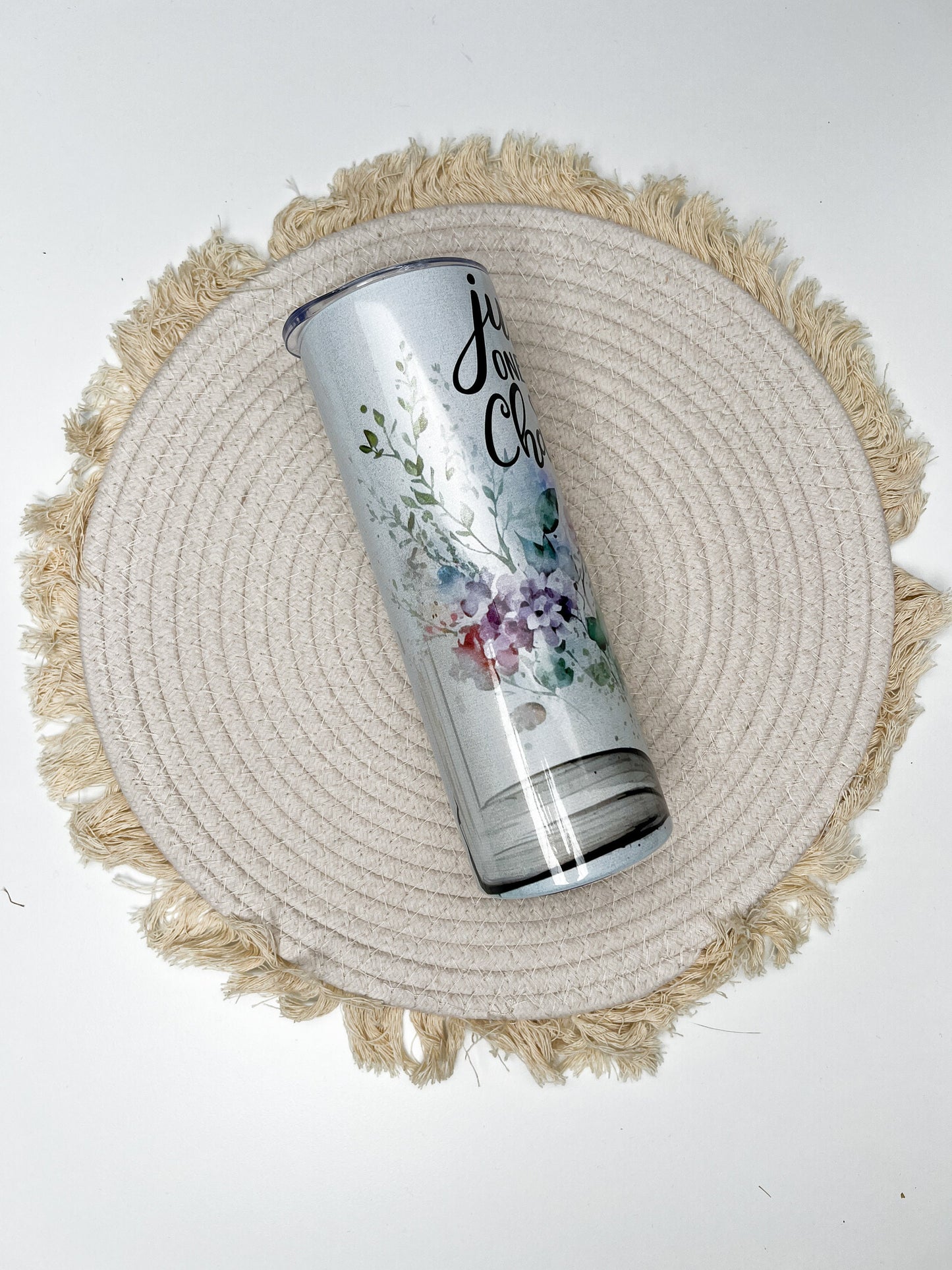 Book Lover 20oz tumbler, Just One More Chapter custom tumbler, Bookish custom stainless tumbler