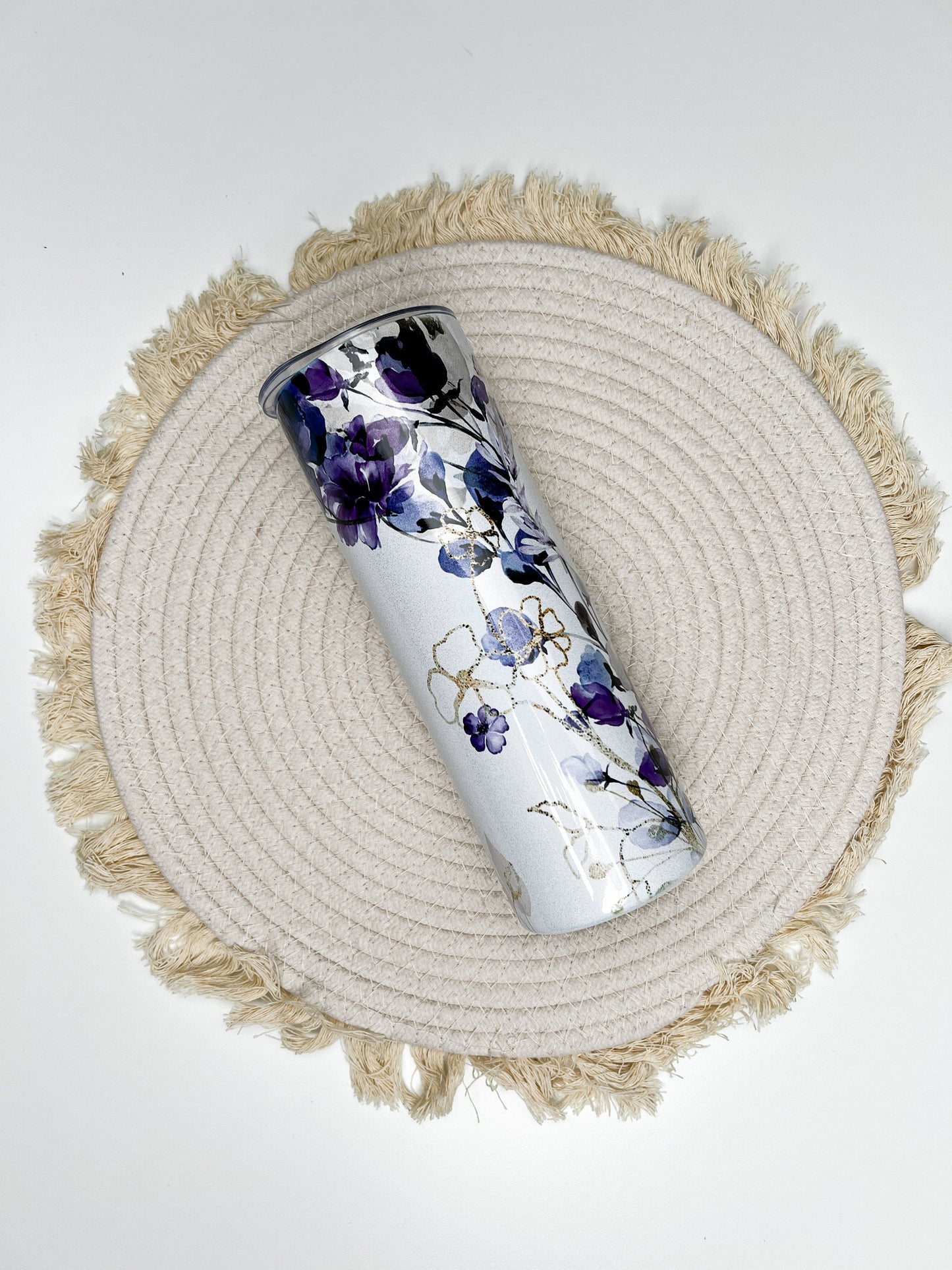 Mama Floral 20oz tumbler, Mama Purple custom tumbler, Mama Floral custom stainless tumbler