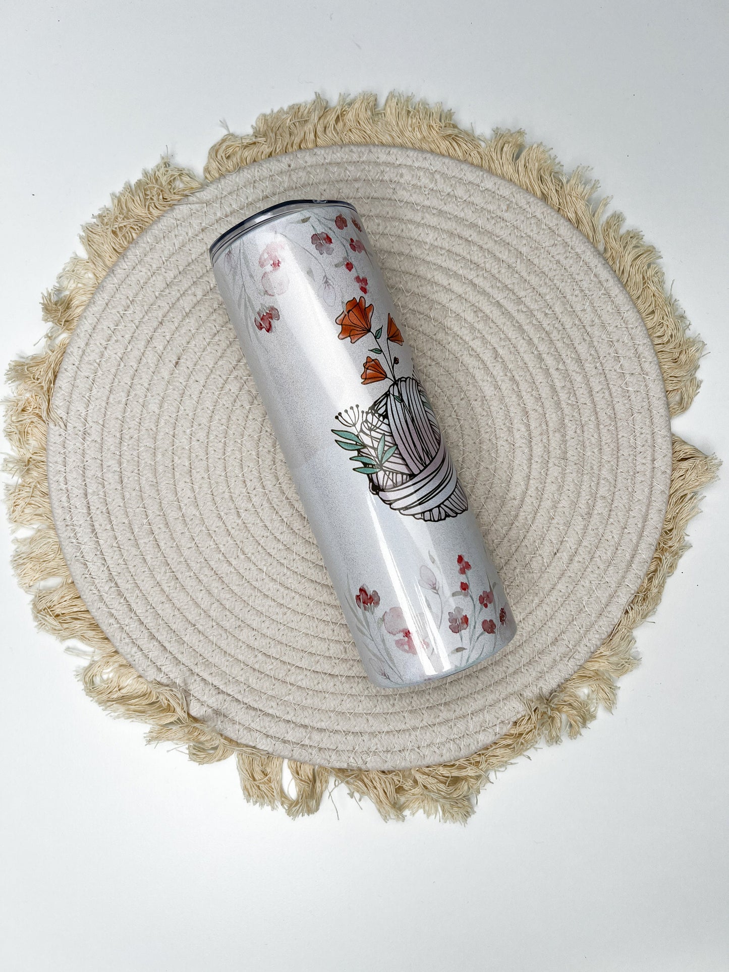 Crotchet Girl 20oz tumbler, Love to Crotchet custom tumbler, Crotchet custom stainless tumbler