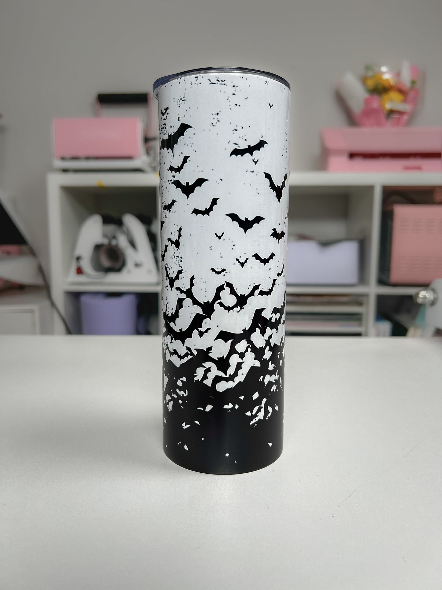 Batty 20oz tumbler, Bats custom tumbler, Halloween Bats custom stainless tumbler, It's Frickin' Bats Tumbler