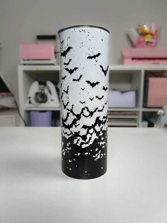 Batty 20oz tumbler, Bats custom tumbler, Halloween Bats custom stainless tumbler, It's Frickin' Bats Tumbler