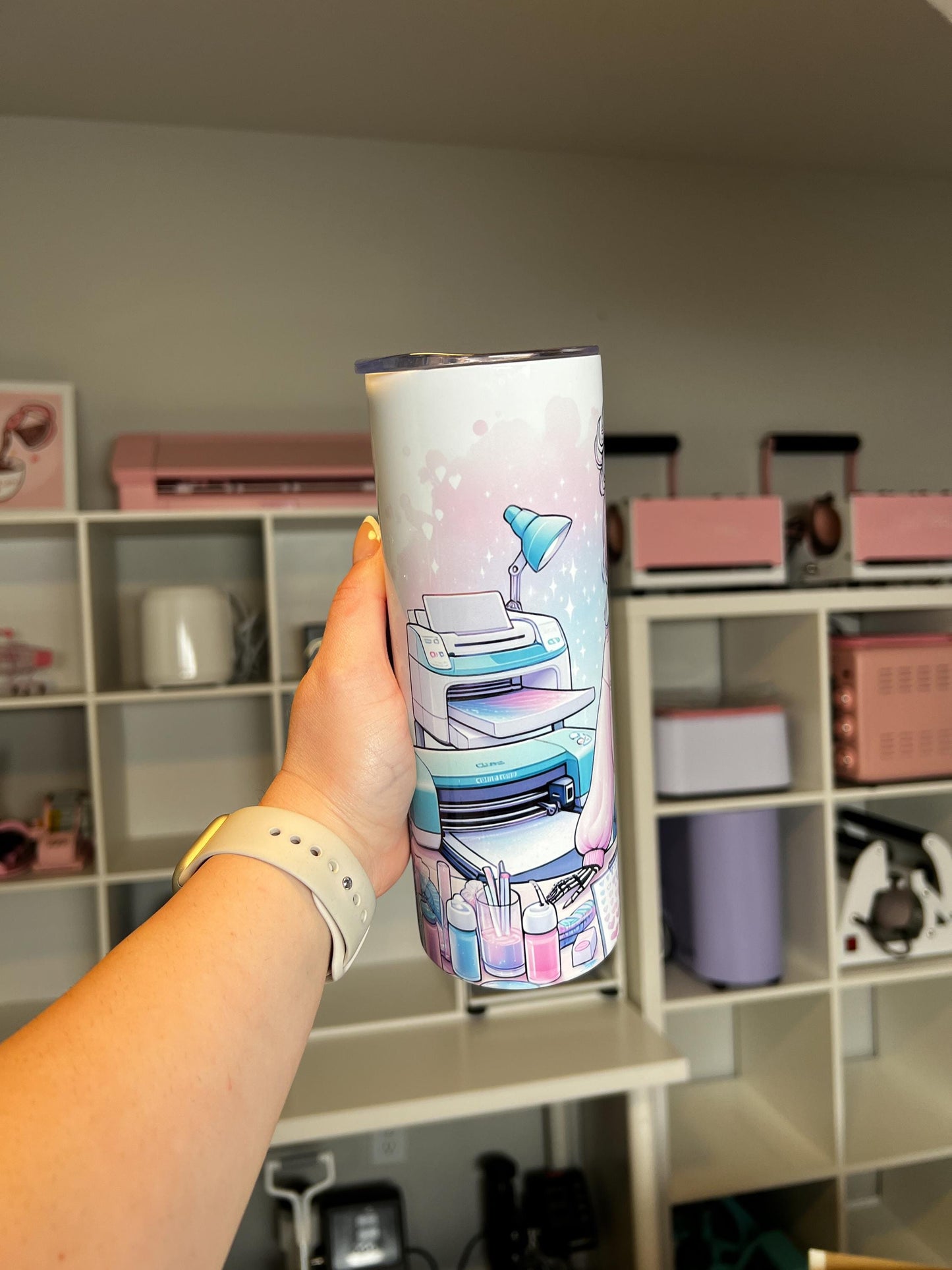 Small Business Babe 20oz tumbler, Crafty custom tumbler, Crafty Girl custom stainless tumbler