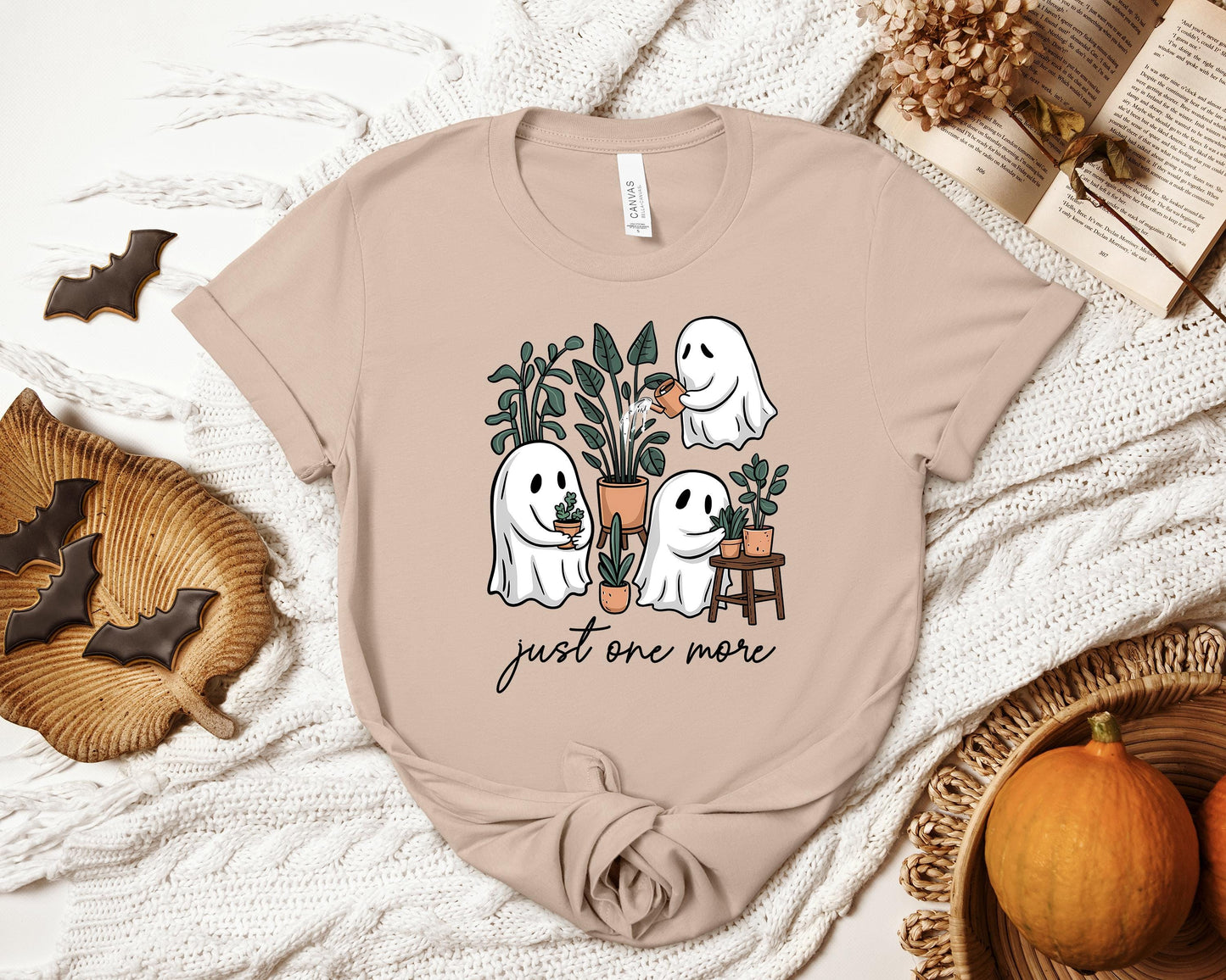 Plant Ghostie T-shirt, Just One More Shirt, Plant Lover Shirt, Ghosties Shirt
