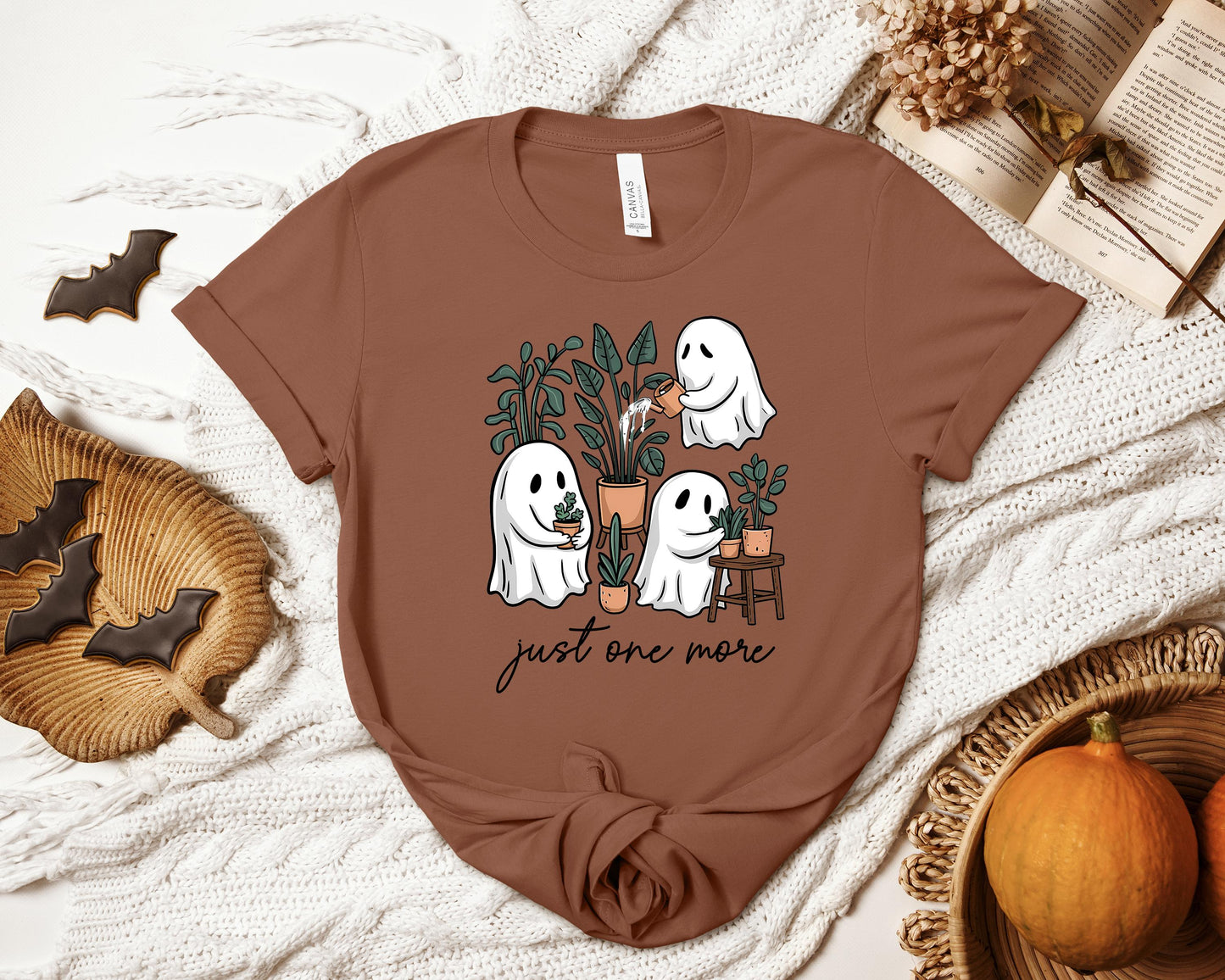 Plant Ghostie T-shirt, Just One More Shirt, Plant Lover Shirt, Ghosties Shirt