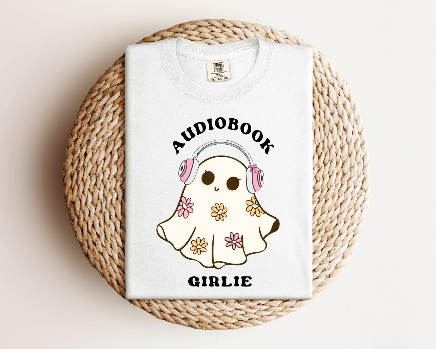 Audiobook Girly T-shirt, Audiobook Shirt, Book Lover Shirt, Audio Book Shirt