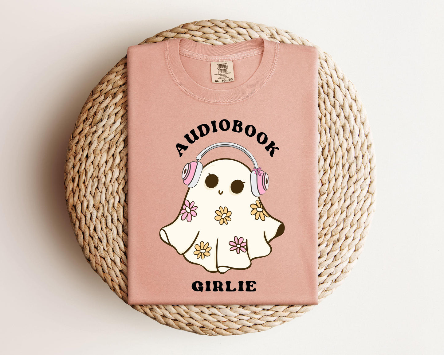 Audiobook Girly T-shirt, Audiobook Shirt, Book Lover Shirt, Audio Book Shirt
