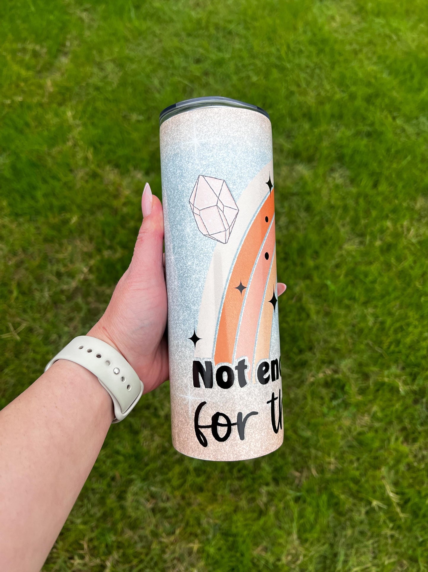 Not Enough Sage Tumbler, Funny Tumbler, Witchy Gift, Sage, Witchy,  20oz Skinny Tumbler with Lid & Straw