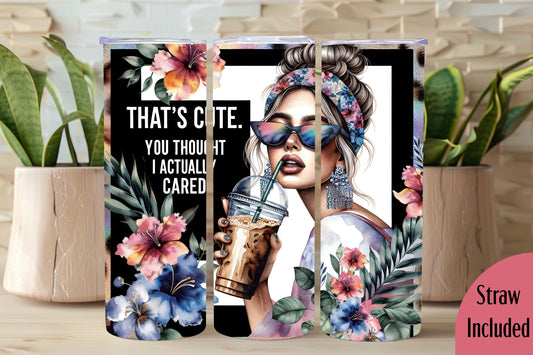 Sarcasm 20oz tumbler, Funny custom tumbler, Sassy custom stainless tumbler