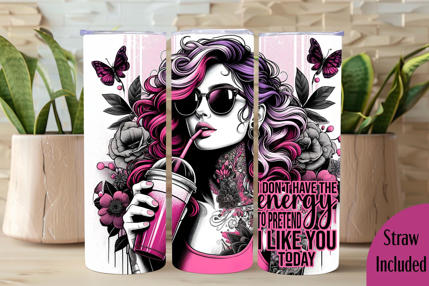Sarcasm 20oz tumbler, Funny custom tumbler, Sassy custom stainless tumbler