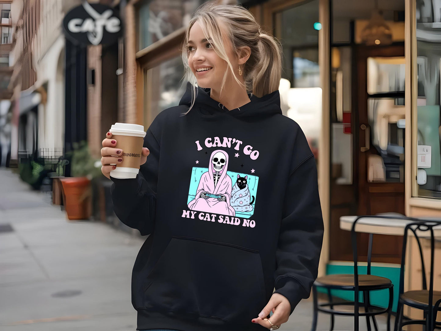 I Cant Go My Cat Said No T-shirt, Cat Mom Shirt, Cat Shirt, Cat Lover Shirt