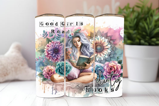 Smut Lover Tumbler, Book Lover Tumbler, Book Lover Gift, Gifts for Book Lovers, 20oz Skinny Tumbler with Lid & Straw
