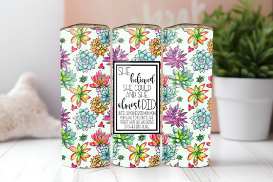 Funny Mom 20oz tumbler, Mom custom tumbler, Almost Did custom stainless tumbler