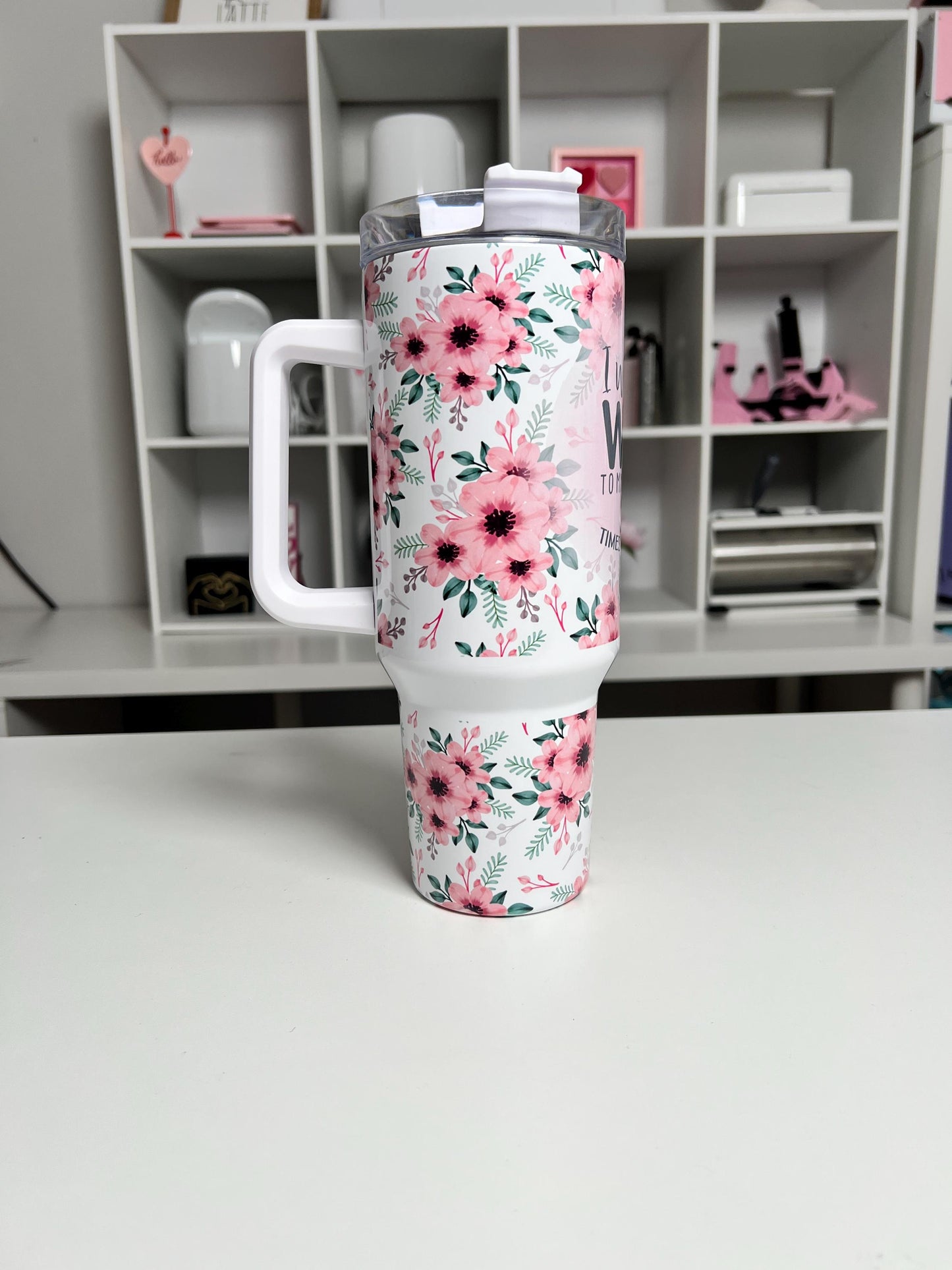 I Whisper WTF 40oz tumbler, Sarcastic quencher, Funny custom 40oz tumbler