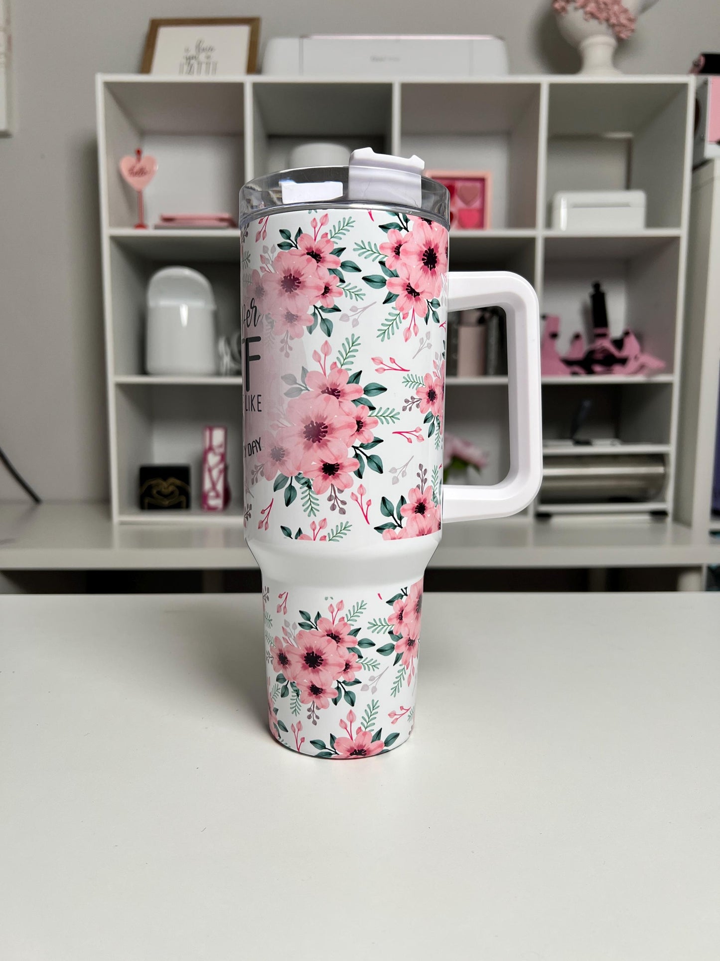 I Whisper WTF 40oz tumbler, Sarcastic quencher, Funny custom 40oz tumbler
