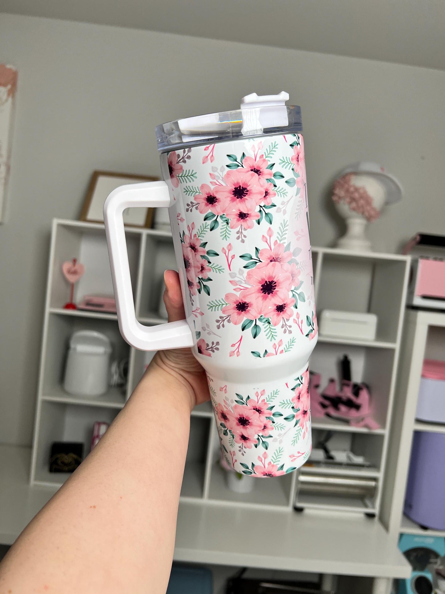 I Whisper WTF 40oz tumbler, Sarcastic quencher, Funny custom 40oz tumbler