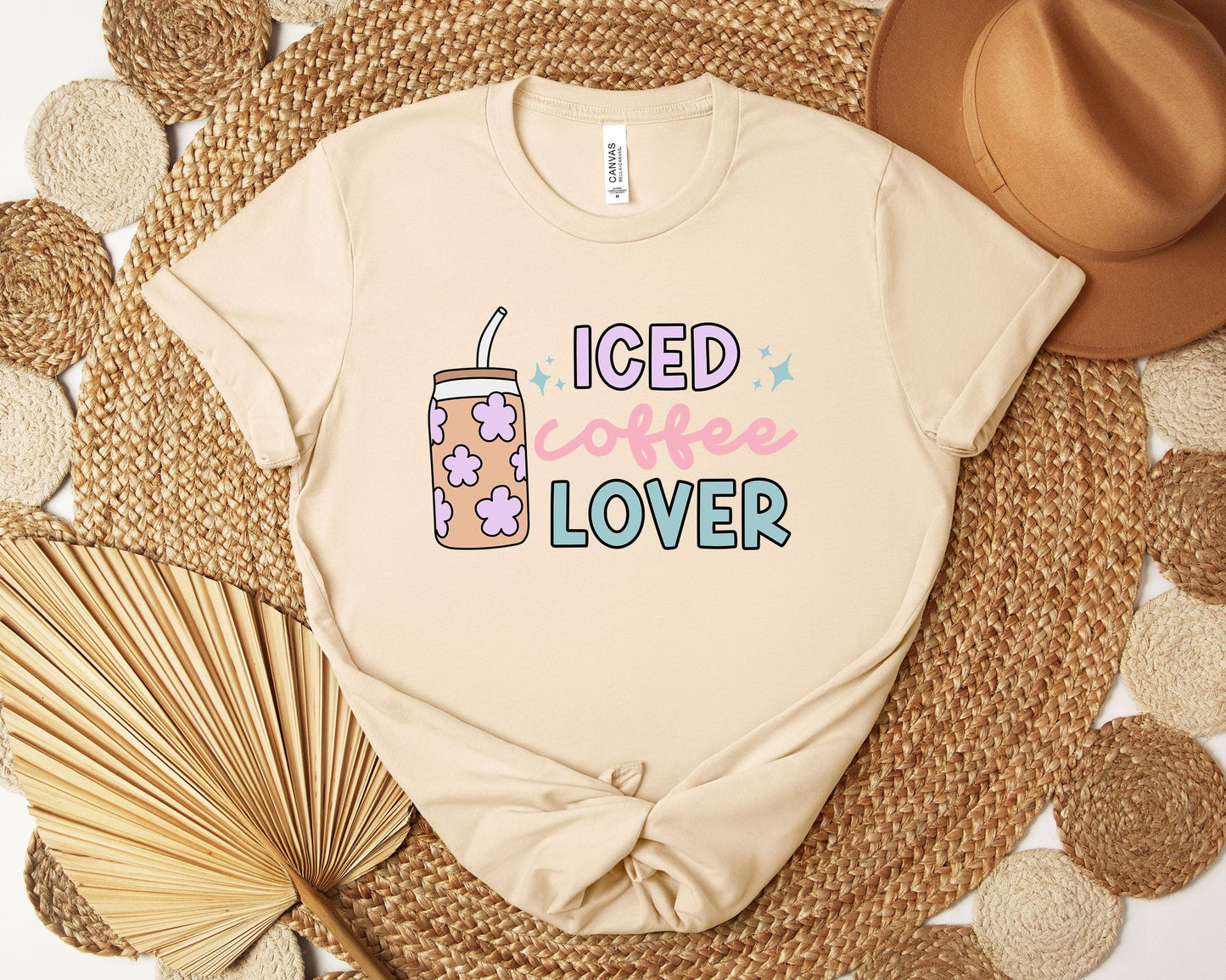 Iced Coffee Lover T-shirt, Caffeine Shirt, Iced Coffee Shirt, Coffee Shirt