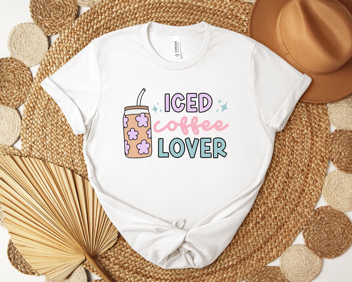 Iced Coffee Lover T-shirt, Caffeine Shirt, Iced Coffee Shirt, Coffee Shirt